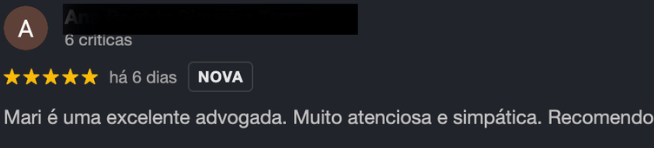 Avaliação Google 3